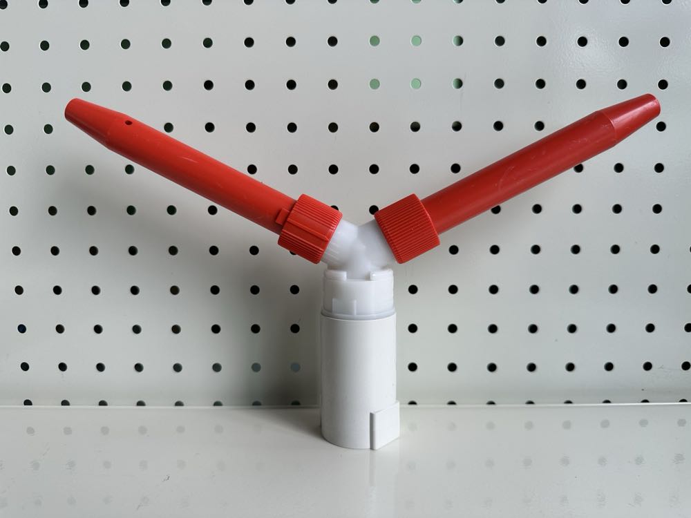 Red & White Up-Angle Sprinkler