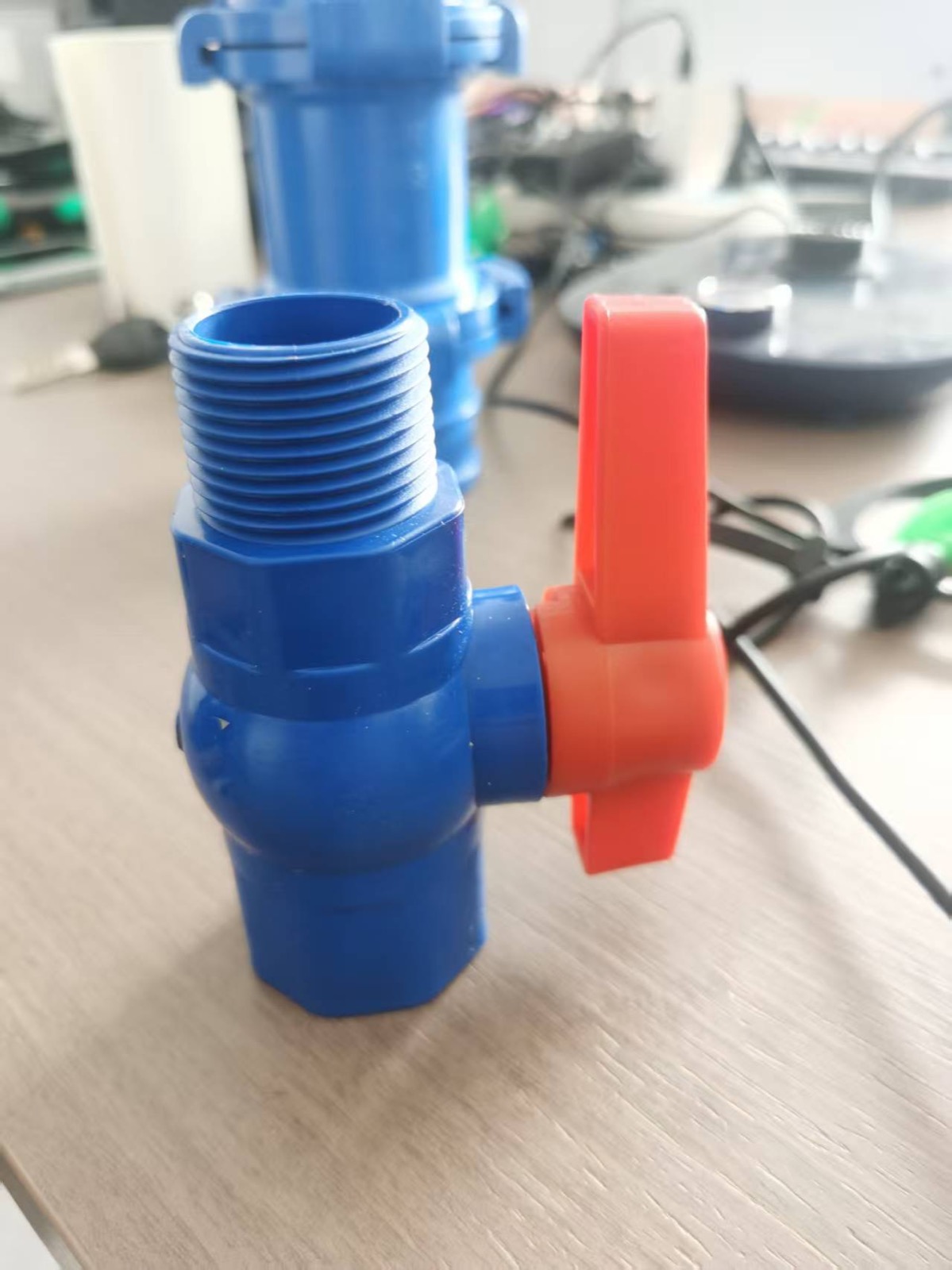 Male and female threaded PP sprinkler riser ball valve