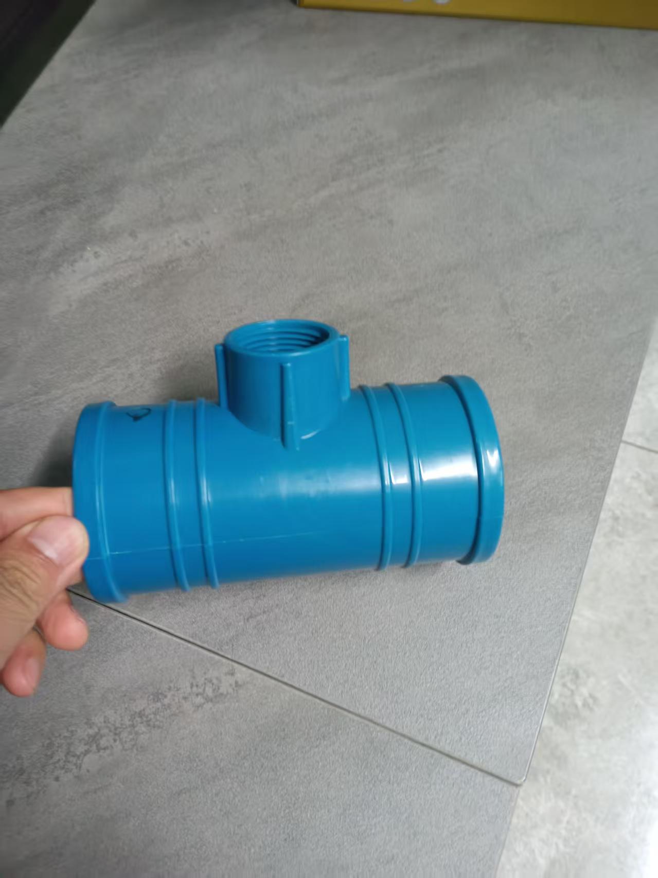 Integrated PP tee sprinkler riser base